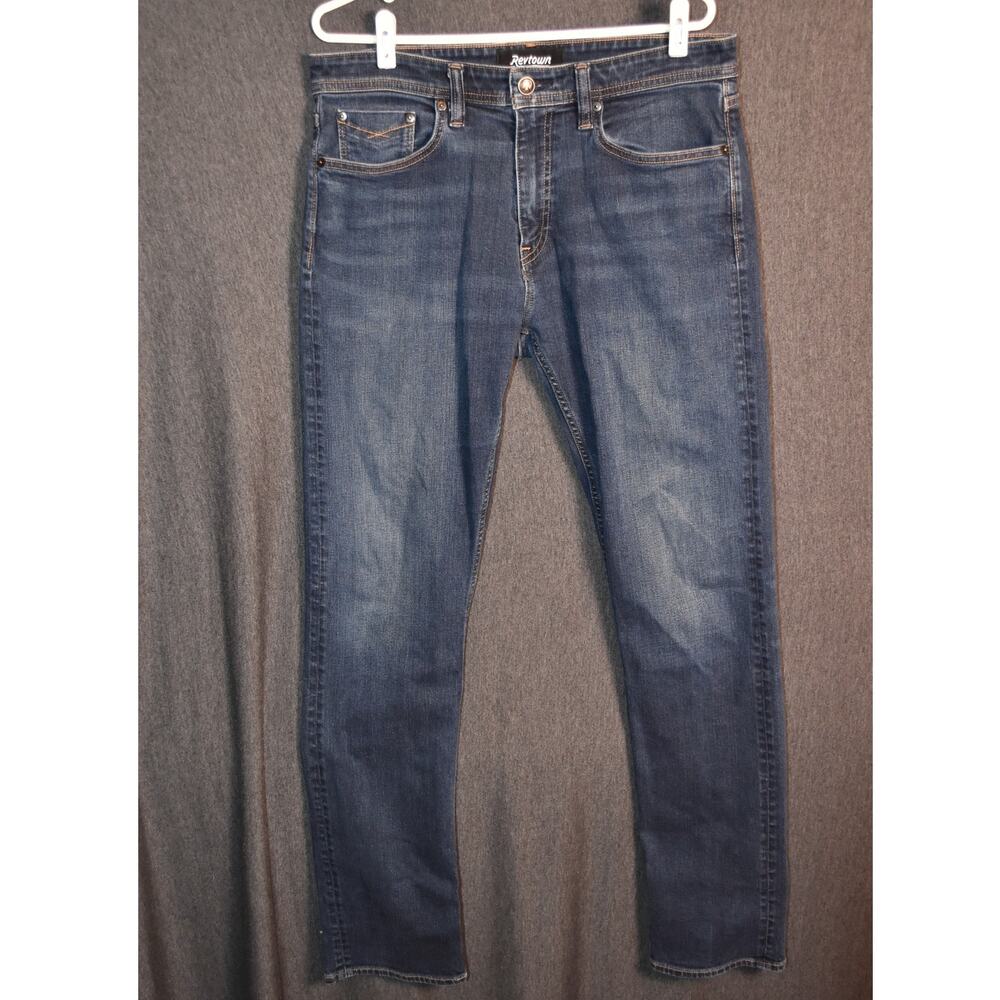 Men's Straight Jeans - Blue Wash